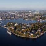 Arial uitzicht over Stockholm