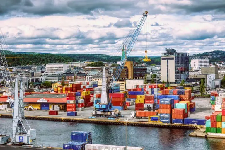 Lavori nel porto di Kristiansand