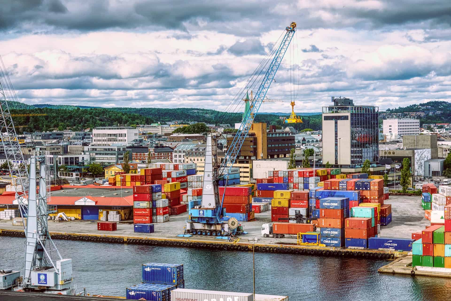 Travaux portuaires de Kristiansand